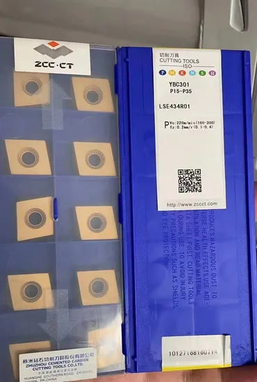  High-Performance Zcc CNC Milling Turning Cutter Inserts for Steel